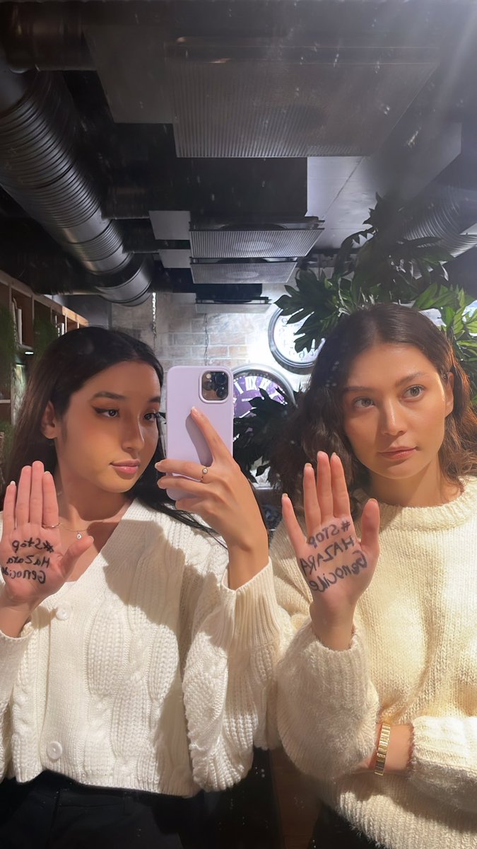 هر کسی هشتک #StopHazaraGenocide کامنت گذاشت، فالو میکنم.