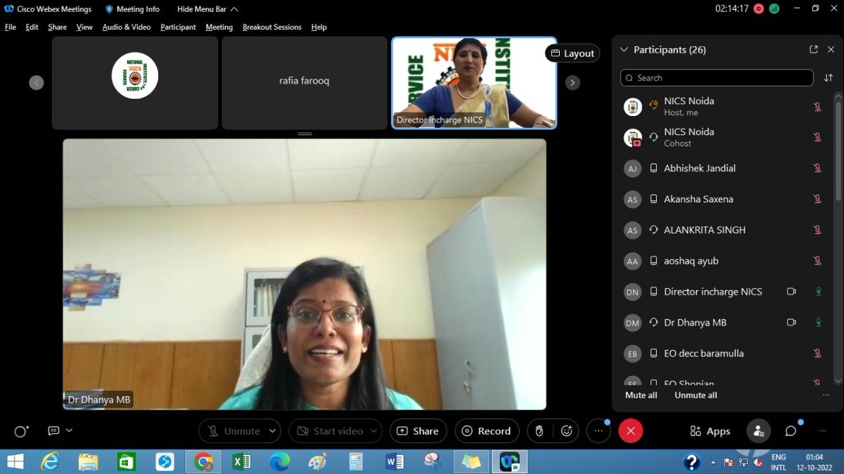 nicsgov's tweet photo. NICS organized an Online Training Programme for ESP from 11th Oct.-12th Oct. The programme was addressed by Smt. M. Lata Gautam, Director I/C NICS, Smt. Reeta, DDE,NICS, Dr Sakshi Sharma,DGE, Mr. Sumit Gupta,MSME, Dr Dhanya MB,Associate Fellow,VVGNLI &amp; Smt. Jayanti Negi,YP,NICS. https://t.co/FkrSMlKS2O