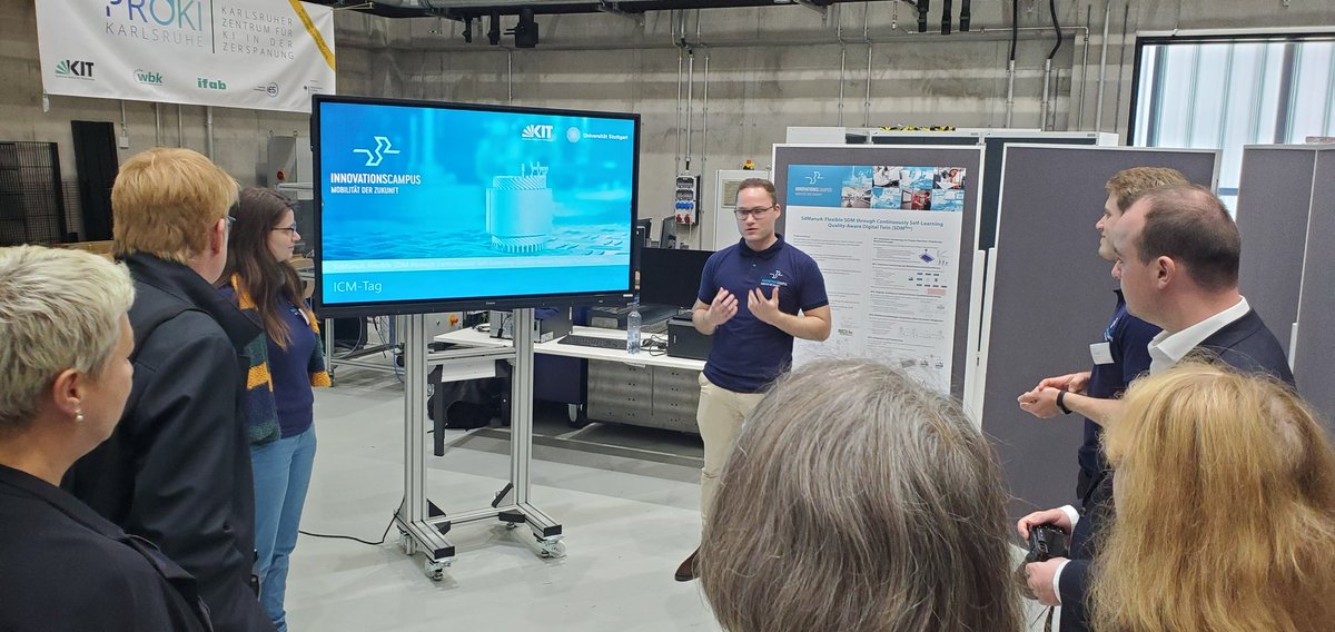 ThiloZimmermann's tweet photo. Today at the #FutureMobility #OpenLabs of @ICM_BW I visited laboratories at IPEK, FAST and wbk Institute of @KITKarlsruhe that presented the joint efforts of KIT and @Uni_Stuttgart on #SoftwareDefined #Manufacturing &amp; #Manufacturing4Mobility within the #InnovationCampus #ICM_BW. https://t.co/mjhLWXoFbX