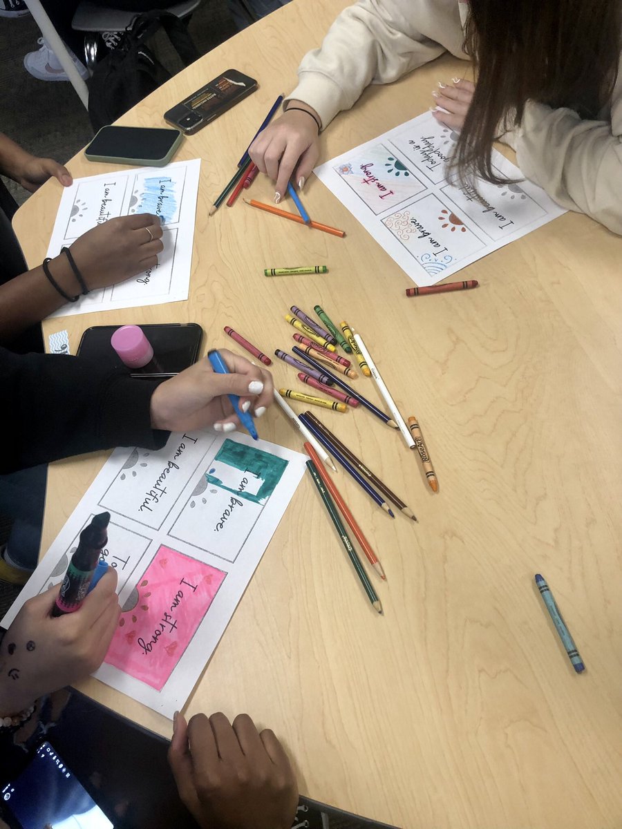 Yesterday was #InternationalGirlChildDay and to celebrate Girl Up made some positive affirmation cards for our next <a href="/MontourSD/">Montour School District</a> generation! Coming to you soon MES 4th grade! #MontourProud