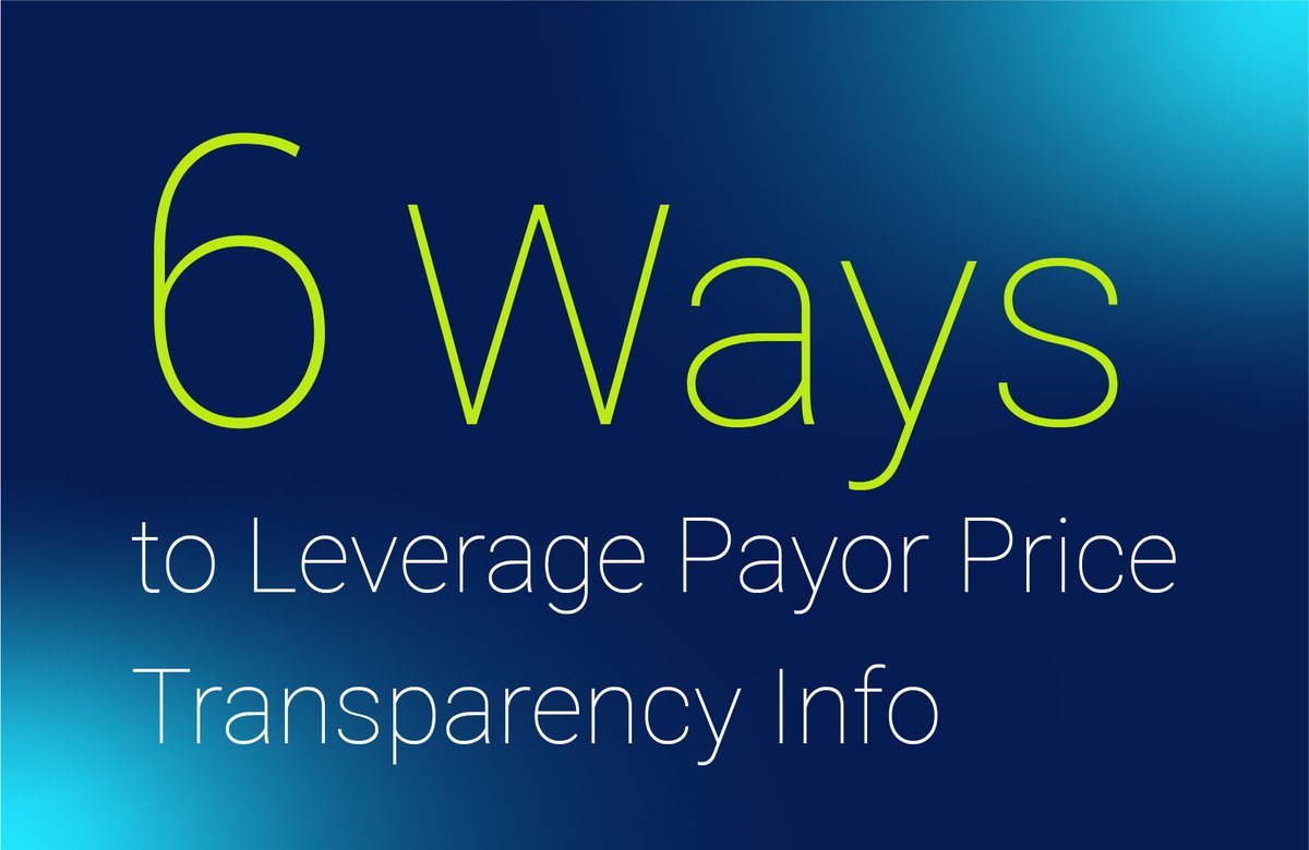 How Providers Should Leverage Payor Price Transparency: hubs.ly/Q01phJxK0