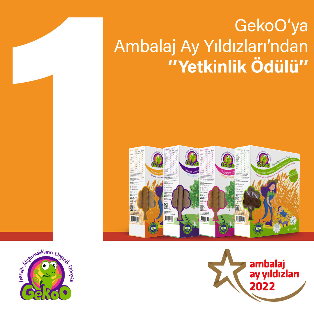 Sağlıklı ve organik atıştırmalık markamız <a href="/gekoorganik/">GekoO</a>  <a href="/ambalajsanayi/">ASD Ambalaj Sanayi</a> Derneği tarafından bu yıl 10'uncusu düzenlenen #AmbalajAyYıldızları yarışmasında Grafik Tasarım Kategorisi’nde "Yetkinlik Ödülü"nün sahibi oldu!

@OZLEMATABAS