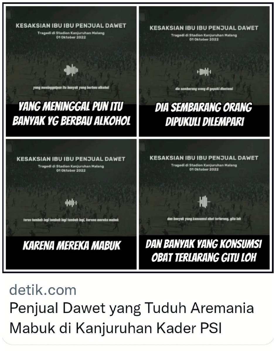 ekowboy2's tweet photo. Kesaksian palsu kader PSI yg ngaku2 dagang dawet sangat biadab bahkan korban meninggal pun difitnah scr keji...

Silahkan rakyat menilai!! https://t.co/N6lObpujxy