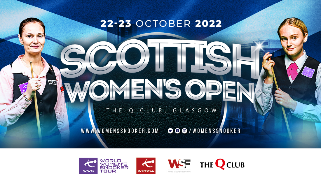 There is still time to join us at The Q Club for our first World Women’s Snooker Tour event in Scotland for nearly 20 years! 🏴󠁧󠁢󠁳󠁣󠁴󠁿 Enter by 4:30pm 🕟 Friday to book your place in the draw 👇 snookerscores.net/events/2022-sc… #WomensSnooker