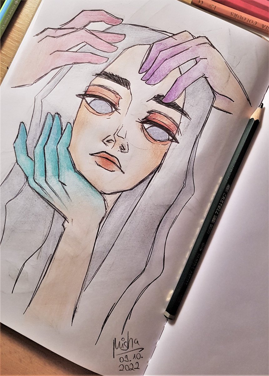 miisha_505's tweet photo. - art dump -
lately I've been scribbeling a bit, trying out new styles and filling my sketchbook (which has terrible paper, thin like public toilet paper q.q) https://t.co/o6V4SI008C