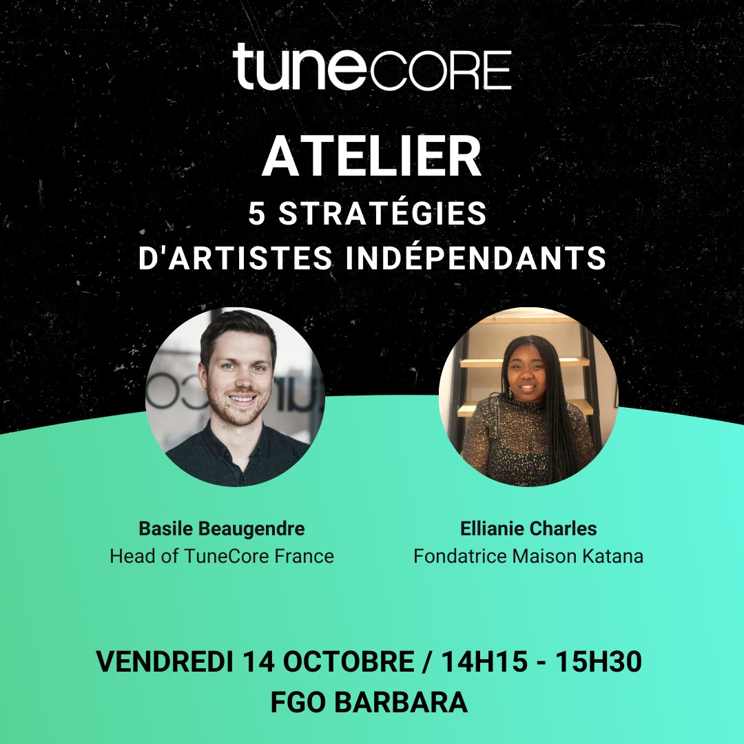Coup d'envoi du MaMA Festival &amp; Convention ce mercredi !
Believe &amp; <a href="/TuneCore/">TuneCore</a> seront présents :
- Venez nous rencontrer sur notre corner
- Conférence Believe "Stratégies &amp; leviers pour développer et engager son audience" 
- Atelier TuneCore "5 stratégies d’artistes indépendants".
