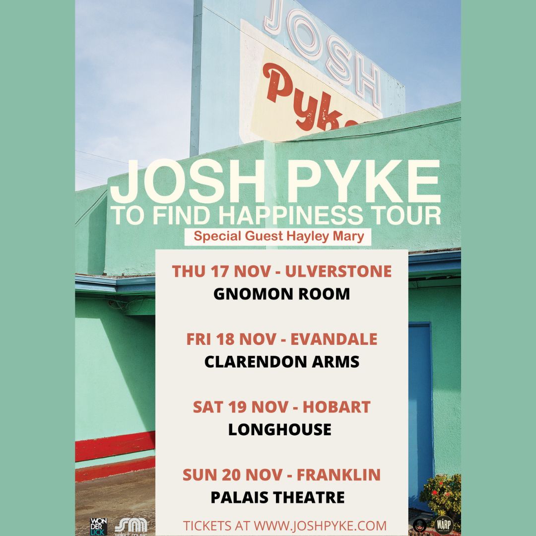 PitchArtist's tweet image. @JOSHPYKE tours Tasmania mid November.