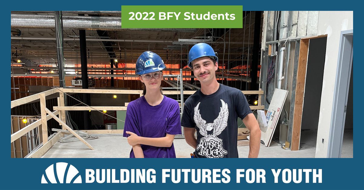 Our #BFYStudents are back in the classroom now, but gained invaluable knowledge and industry experience working with their Host Employers this summer. (Pictured) Courtney with her mentor at MRS Construction.