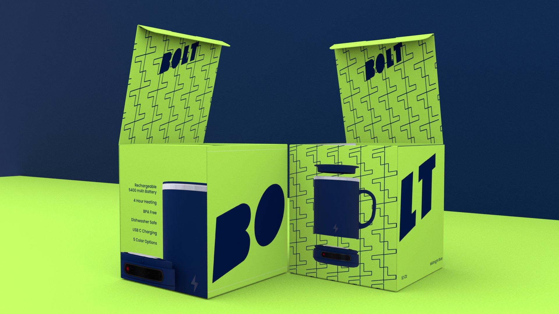 BOLT: the world's first dishwasher safe heated mug