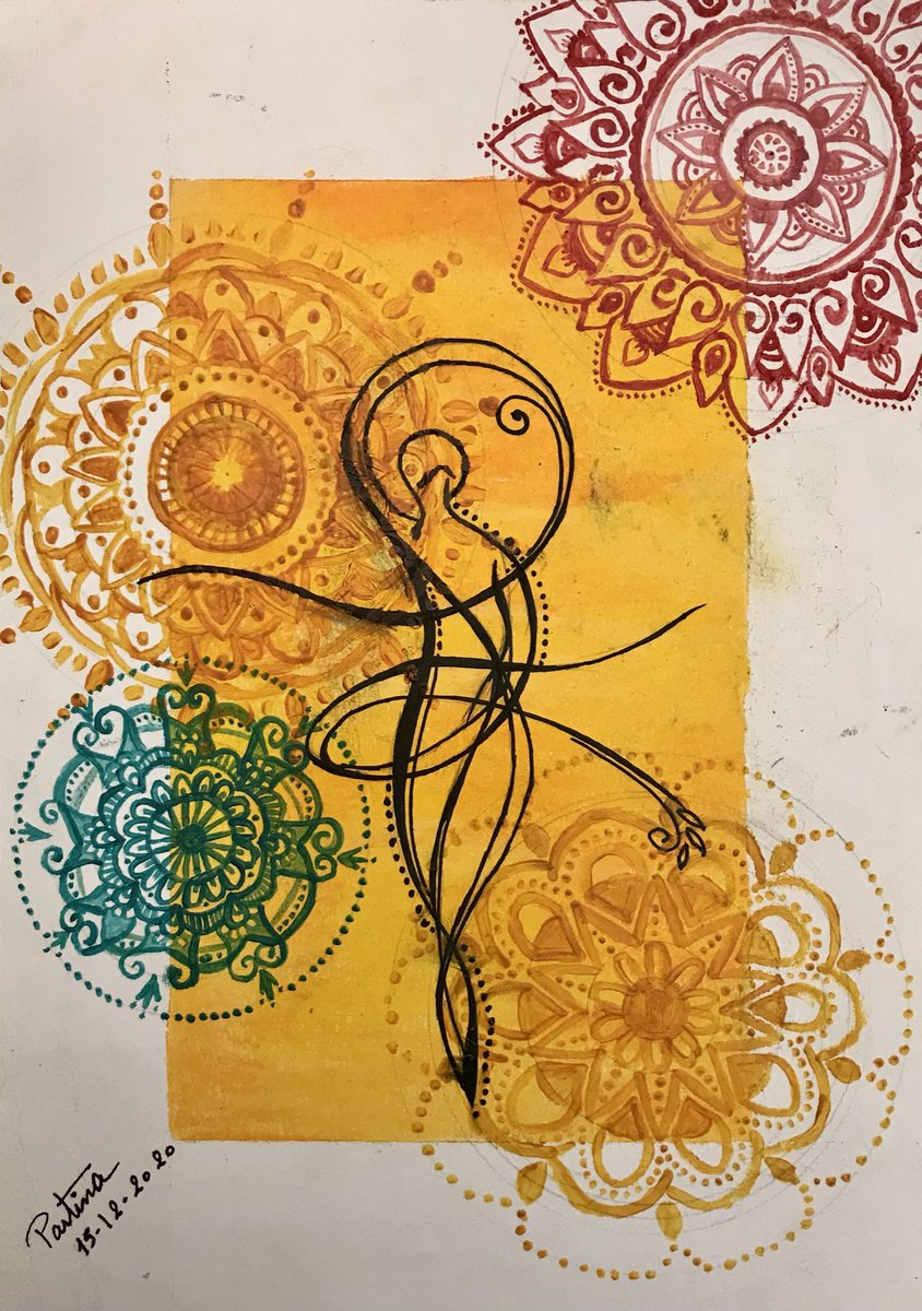Partisanal1's tweet photo. “Let us read, and let us dance; these two amusements will never do any harm to the world.” - Voltaire
#mandala 
#doodleart 
#minimalistic_drawing
#acrylicpainting 
#ink 
#pastelcolors https://t.co/6nOs8vNLcy