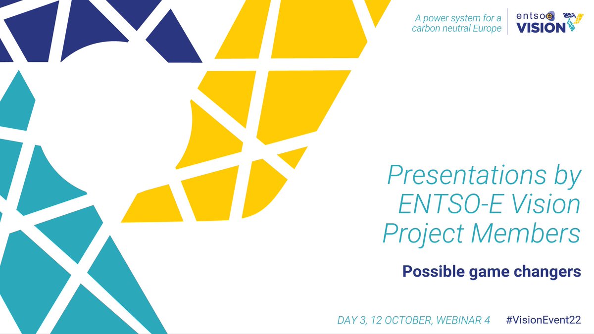 Welcome to our ENTSO-E Vision Project team members: ➡️ Antonio Iliceto ➡️ Norela Constantinescu ➡️ Uroš Salobir Watch their #VisionEvent22 presentations on possible game changers for a power system for a carbon neutral Europe live 👇 entsoe-conference-2022.eu/event/