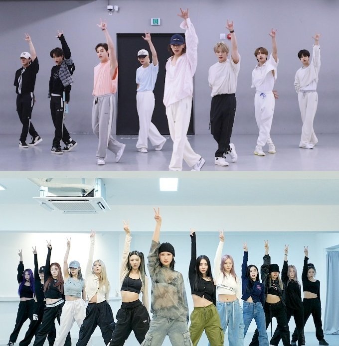 catcherofstray's tweet photo. CASE 143 and VISION dance practices 🥰

#StrayKids #Dreamcatcher https://t.co/rY4kHZ2D0a