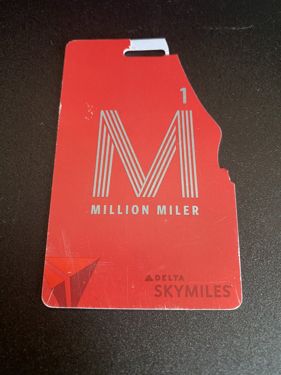 Even my luggage tag shows the wear and tear of a million miles 😊.  Can I get another <a href="/Delta/">Delta</a> ?