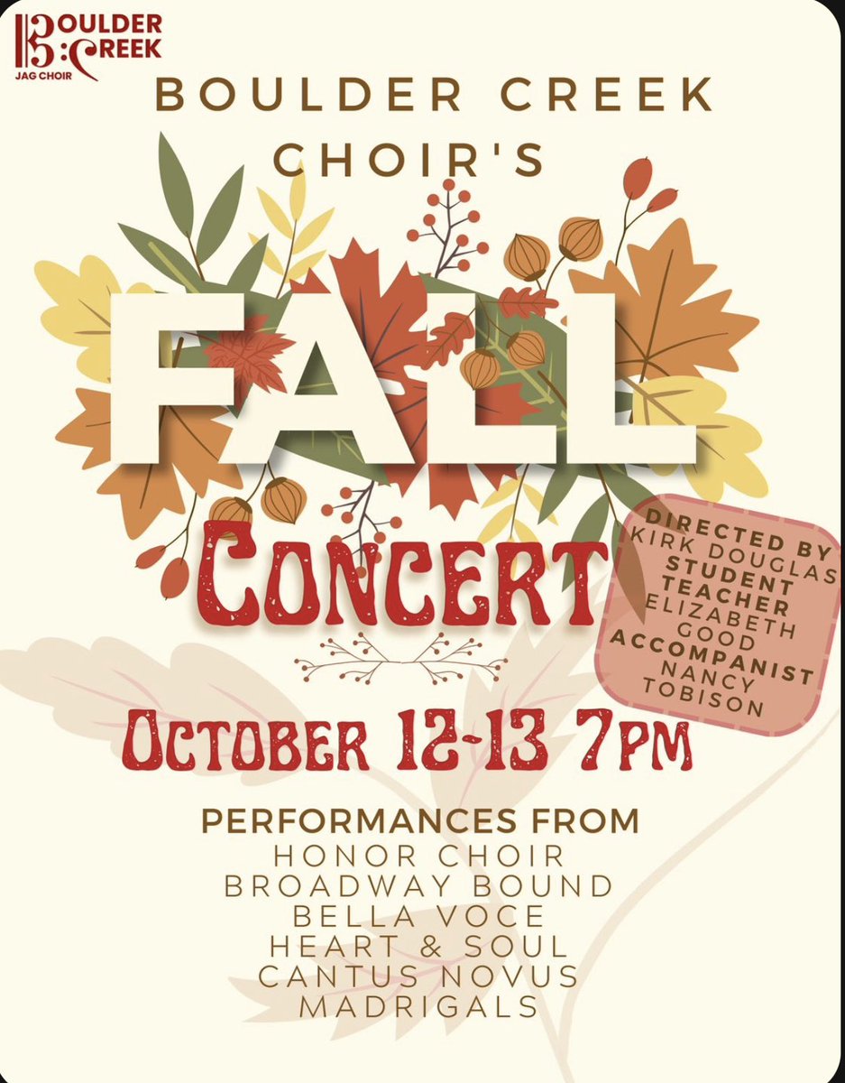 Come on out and support your Jags tonight and tomorrow night at our Fall Choir Concert! @DVUSD @DrFinchDVUSD