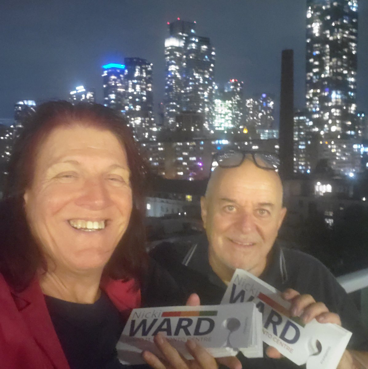 nicki_ward's tweet photo. Late night. Great night. #canvasing

Advance polls are open right now - at Wellesley and St Lawrence Community Centres (10 am. to 7 pm. every day).

Click link in bio or see https://t.co/HTEbba3dNw for more voter info

#Ward13 #TorontoCentre #TorCen #TOpoli #Toronto #NickiWard https://t.co/2gJfgLPCgR