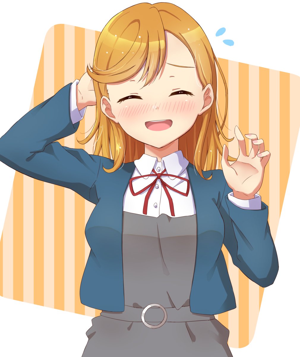 澁谷かのん 「#このタグをみた人はド正面イラストを貼る 」|QY@僕ラブ「結女07」のイラスト