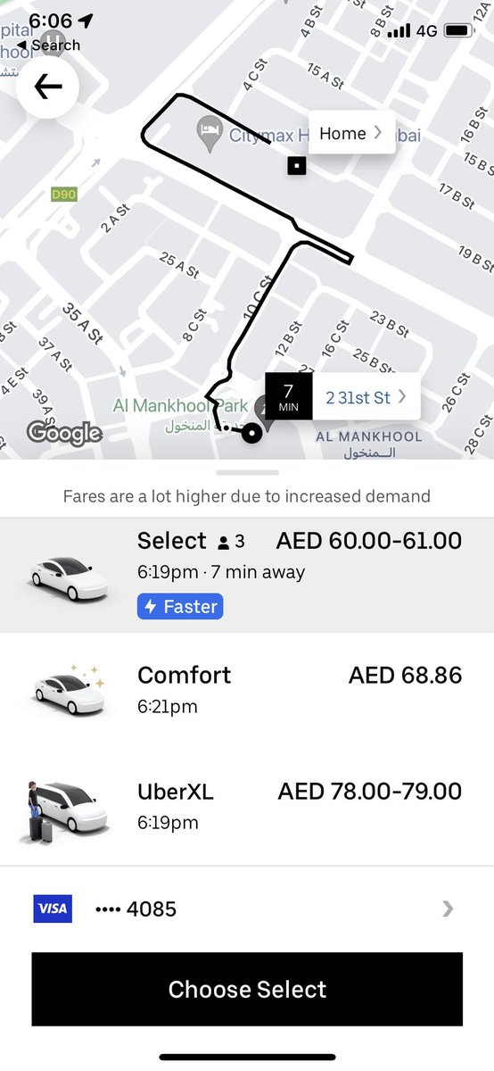 SayaniBasu16's tweet photo. @Uber_UAE Hi, is there anything wrong with you guys here? I can understand the surge, but considering the distance isn’t this crazy??????😳😳😳 https://t.co/tp2ht42N97
