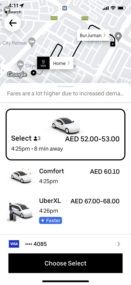 SayaniBasu16's tweet photo. @Uber_UAE Hi, is there anything wrong with you guys here? I can understand the surge, but considering the distance isn’t this crazy??????😳😳😳 https://t.co/tp2ht42N97