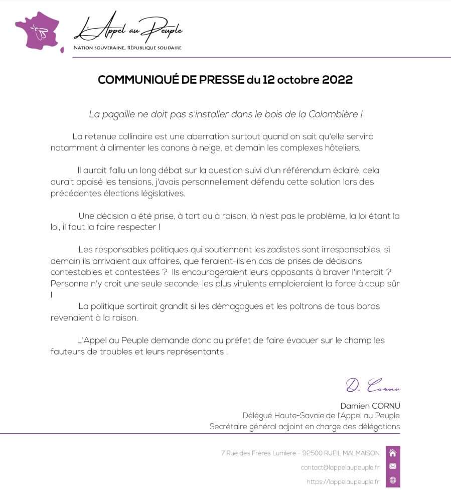 Appel_au_peuple's tweet photo. Non à la pagaille bois de la #Colombiere #HauteSavoie https://t.co/WsWBoC0hw2