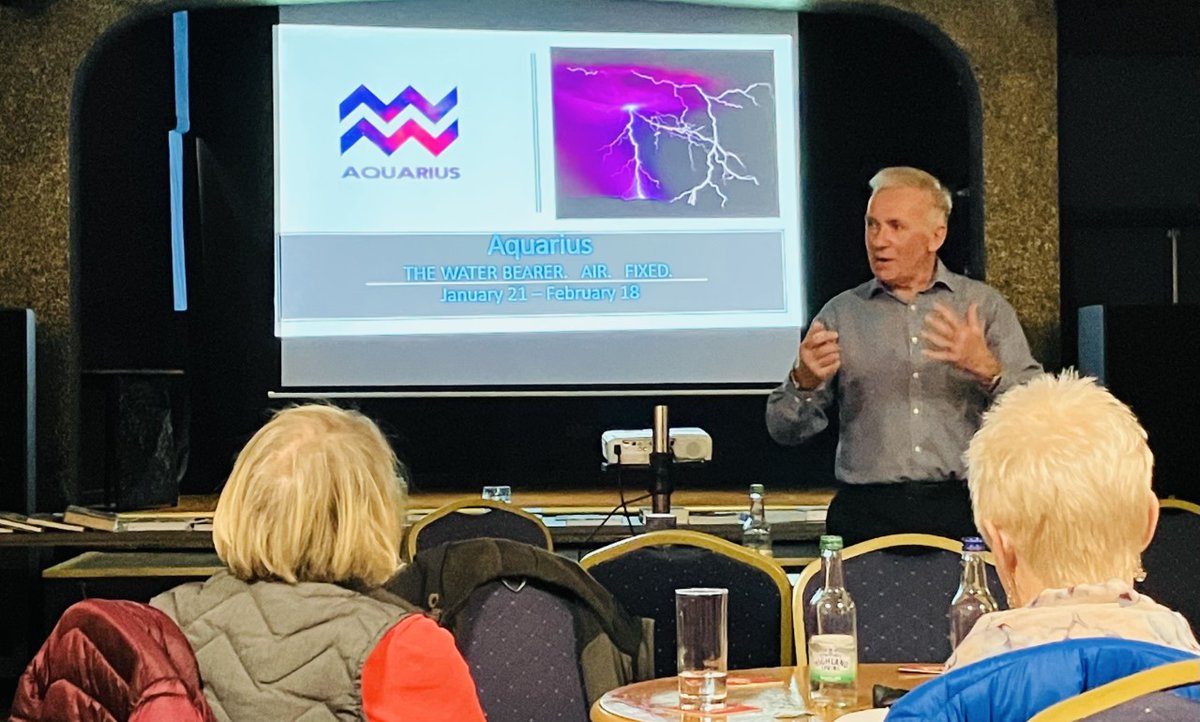 What a super evening we had last night
Philip Heaton talked us through an introduction to Astrology.  He was soon interesting we sat 'spellbound' for over an hour.  We recognised ourselves in our start sign characteristics