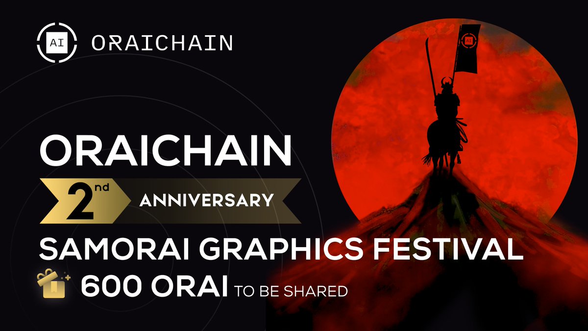 oraichain's tweet photo. #Oraichain2ndAnniversary - SamORAI Graphics Festival 

💵 PRIZE POOL 💵 600 $ORAI TO BE SHARED 💵

CATEGORIES:

🧿 Meme &amp; Sticker
🧿 Graphics &amp; Infographic
🧿 Video

Are you ready? ➡️ https://t.co/rNRW0LeAA4 ⬅️ https://t.co/9XadEdXO1D