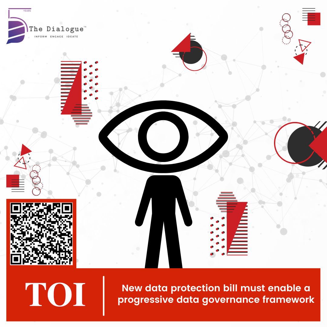 _DialogueIndia's tweet photo. 🗞 #MediaFeatures: As the government is deliberating on the new data protection bill, @kazimriz, writes this article for @timesofindia, as he assesses  some of the features that allow for a robust, interoperable law to catalyse India’s techade. 

➡️ https://t.co/fPb1mwgbqR https://t.co/gTb2jzyUvN