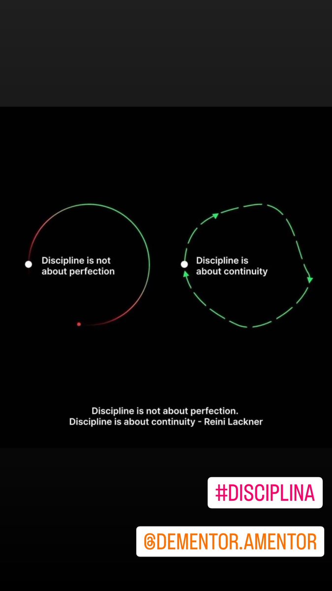 Disciplina = Crecimiento
#dementoramentor #disciplina