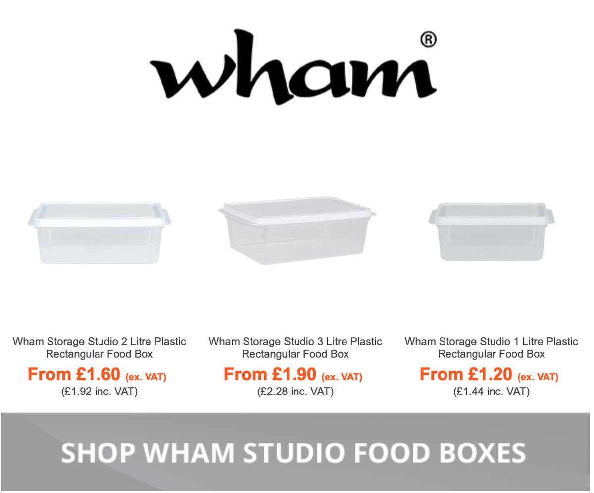 Introducing the 🆕 Wham® Studio Food Boxes:

🇬🇧 UK Manufactured
✅ BPA FREE
✅ Air-tight flexible lid
✅ Stores food neatly in the fridge or freezer
✅ Stacks neatly, nests empty

SHOP NOW 👇🏻
plasticboxshop.co.uk/studio-t696