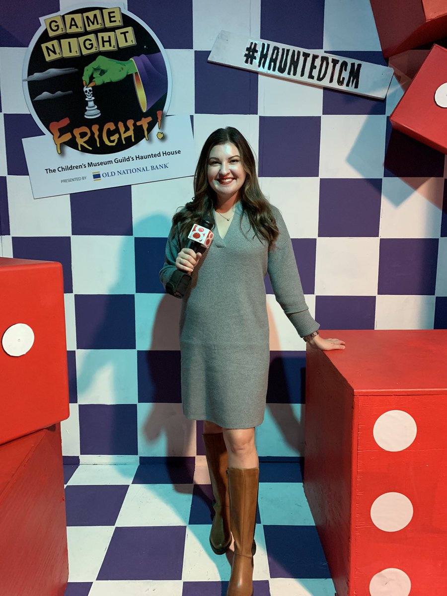lakynlynnmcgee's tweet photo. All the spooks and scares are back at The Childrenโs Museum of Indianapolis ๐ this years haunted house is Game Night Fright! โ #hauntedtcm #Daybreak8 https://t.co/mYXPpC1hNu