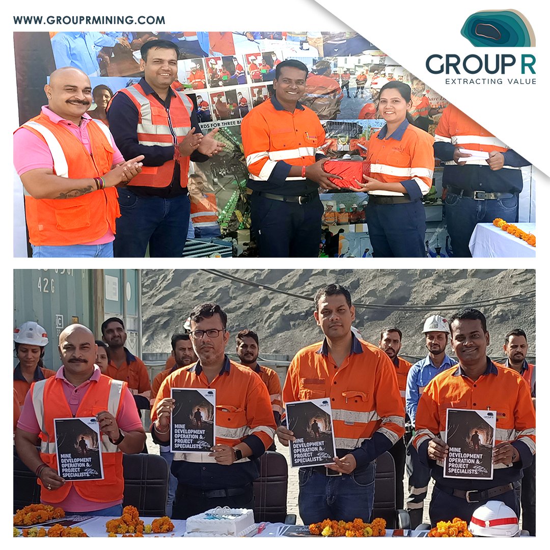 GroupR_Mining's tweet photo. One year and counting...
Glimpses of 1st anniversary celebration at SK Mine.
#oneyearanniversary #celebration #mining #miningindustry #miningcontractor #rajasthan #india #grouprmining https://t.co/bK39TXiZzE