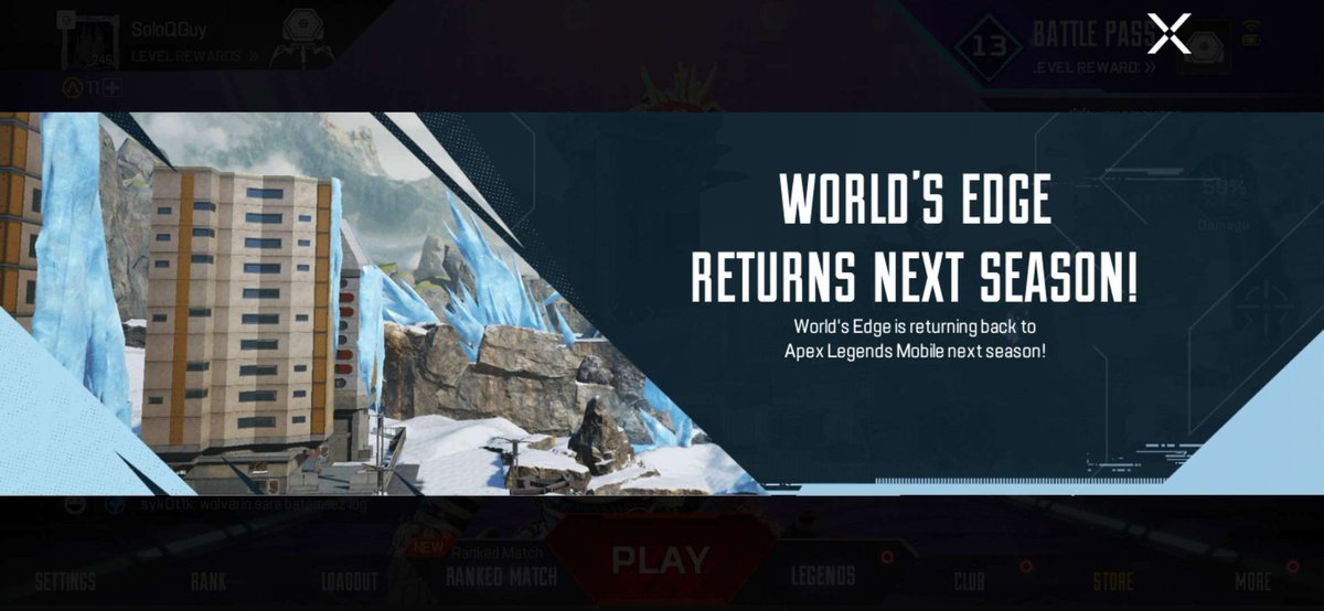🌎📏 World's Edge returns back in Season 3 "Champions"! 

#ApexLegendsMobile