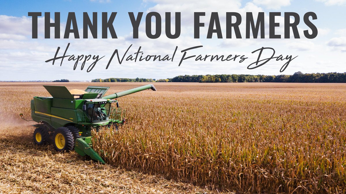 This #NationalFarmersDay, we’d like to show our support for the hard work that goes into feeding and supplying our nation with the food we eat. Your dedicated contributions lead to the success of our economy. Know a farmer? Make sure you thank them for everything they do!