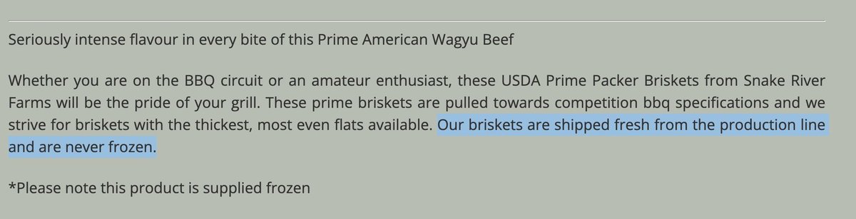 BarCotter's tweet photo. Never frozen or frozen? Looking forward to my @higginsbutchers delivery to find out. Either way. Always high quality meats https://t.co/YnY6vA3eIM