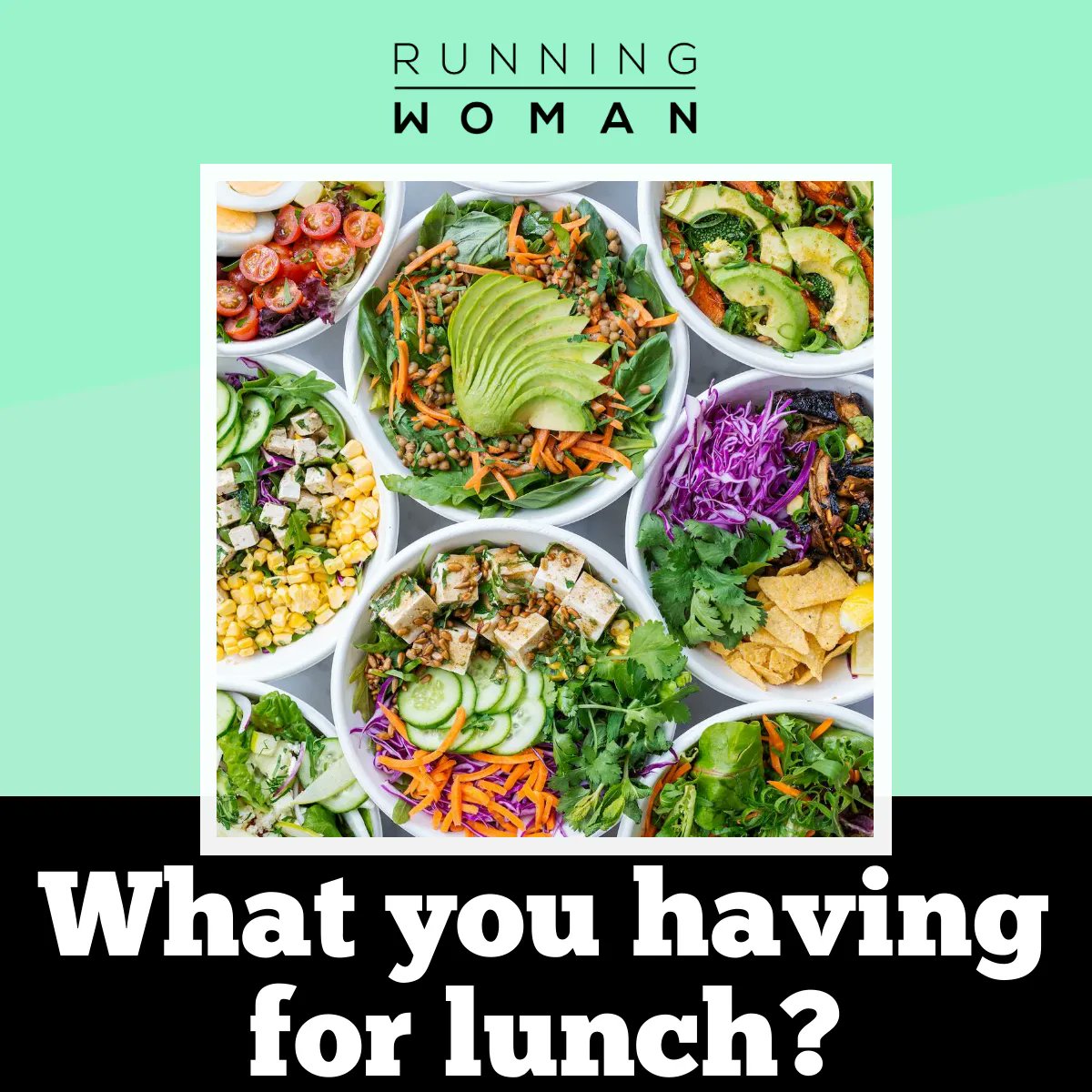 RunningWomanUK's tweet photo. 💚Wellbeing Wednesday💚
What's your feel good fuel?
Have you noticed any behavioural &amp; physical changes when you ingest certain foods? We'd be interested to know your experiences. 🌈RW.x #RunningWoman #WellbeingWednesday #lunchtimevibes #healthyeating #fuelforthought https://t.co/ajU9bcedN4
