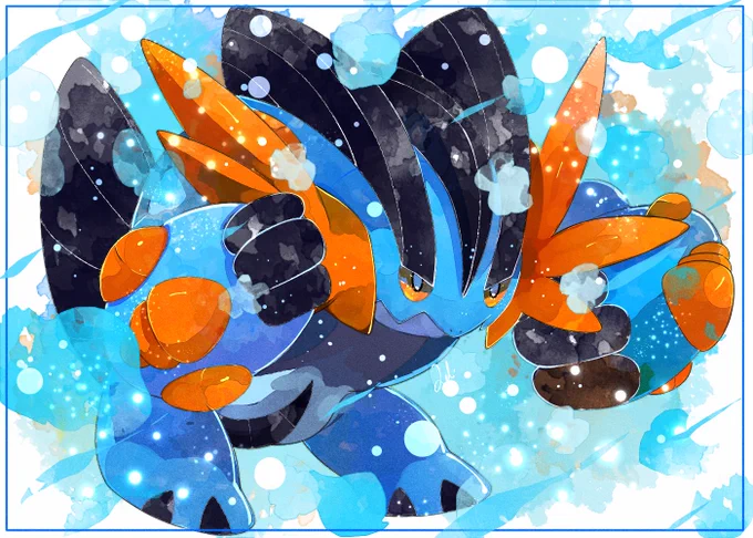 図鑑No.260 メガラグラージ #LKのポケモンずかん 