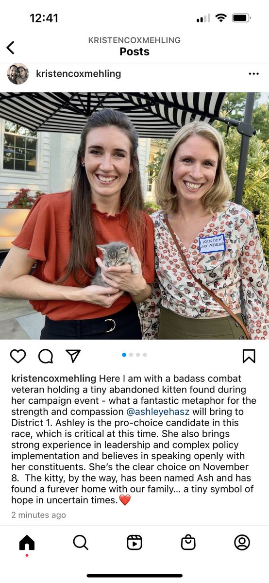 KCoxMehling's tweet photo. The choice is clear for November 8th @ashley_ehasz https://t.co/mhPgJqEhI2