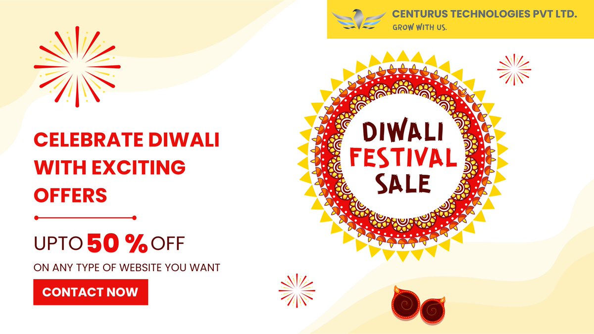Centurustechno's tweet photo. Grab a 50% discount on any type of Website you want for your business. 😍 

#appdevelopment #flutter #flutterdeveloper #centurustechnologies #centurus #appdeveloper #webdevelopment #webdesign #flutterweb #dart #diwalioffers #diwalisale https://t.co/ymkkDlsALu