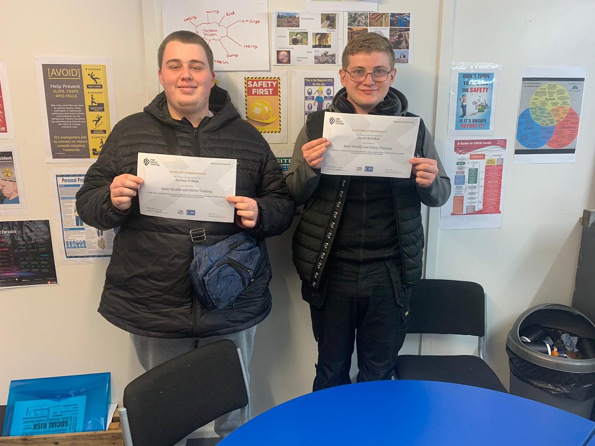 Works4Uorg's tweet photo. Congratulations to our Construction lads for passing their Level 1 Health and Safety in Construction courses! We love to see our students excelling and making us all so proud. #works4u #construction #college #studentwork #certificate #achievement #proud https://t.co/n2kOD13imY
