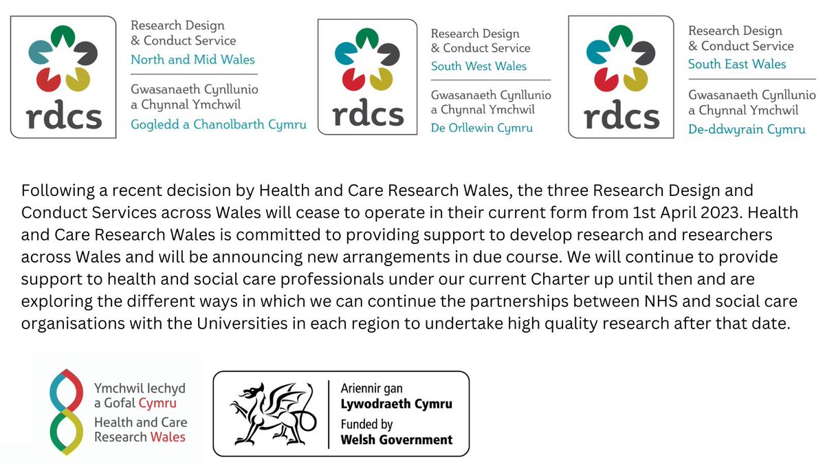 An update on the RDCS services across Wales