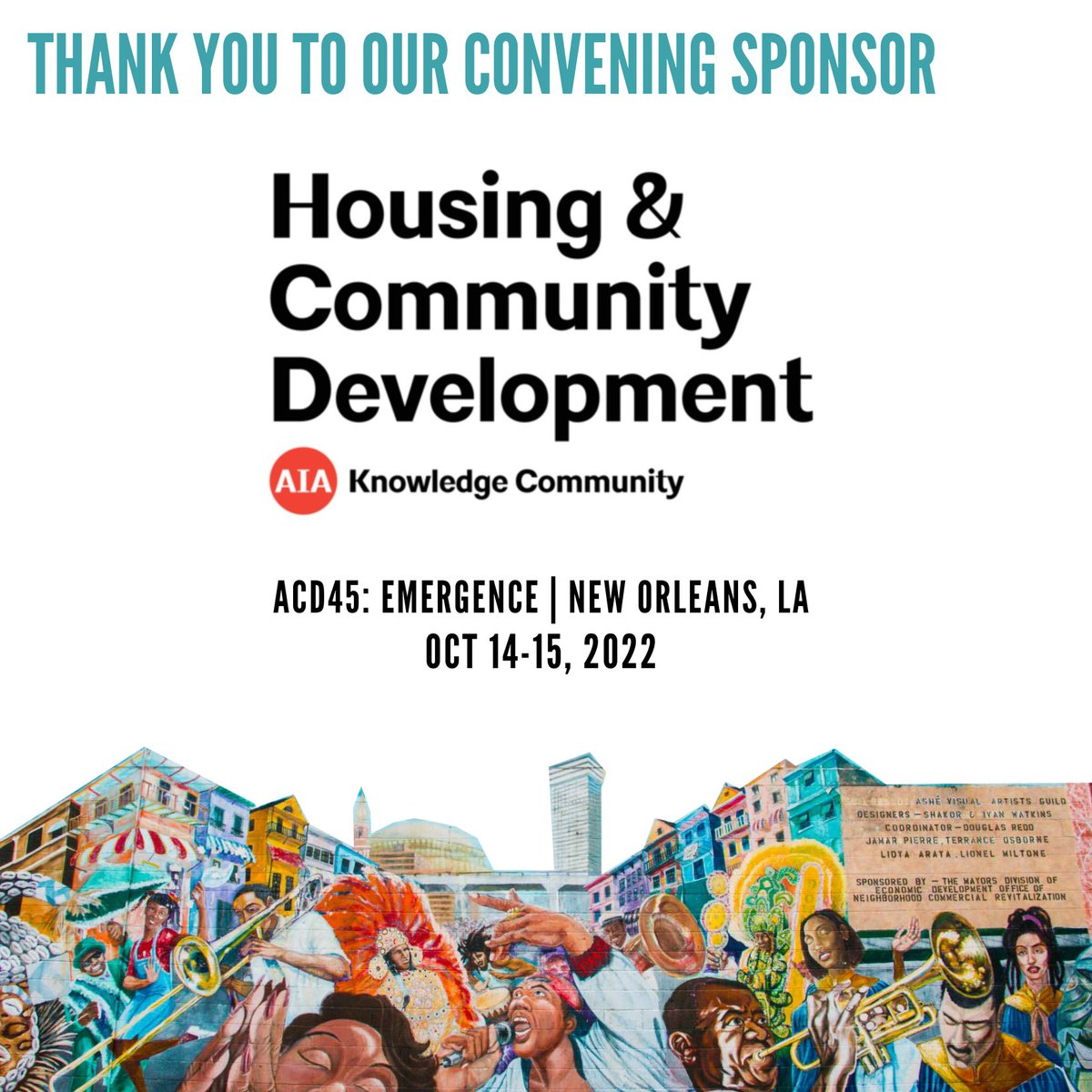 Association for Community Design (@acdtweets) on Twitter photo Thank you <a href="/AIAHousingKC/">AIA Housing KC</a> for their generous sponsorship of #ACD45 Emergence! <a href="/AIAHousingKC/">AIA Housing KC</a> has been a steadfast ACD supporter over the years and is filled with passionate practitioners who are loud voices in the affordable housing and community development fields. Thank you <a href="/AIAHousingKC/">AIA Housing KC</a> for their generous sponsorship of #ACD45 Emergence! <a href="/AIAHousingKC/">AIA Housing KC</a> has been a steadfast ACD supporter over the years and is filled with passionate practitioners who are loud voices in the affordable housing and community development fields.