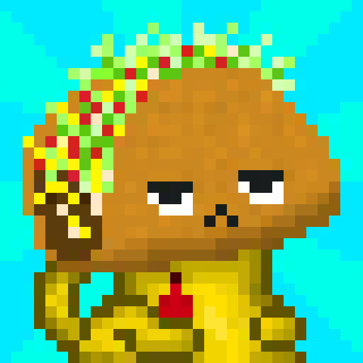 fully on-chain.
fully loaded with beef, cheese, lettuce, and tomato.
<a href="/AlphaCats_xyz/">Alpha Cats</a> #31 🌮😺