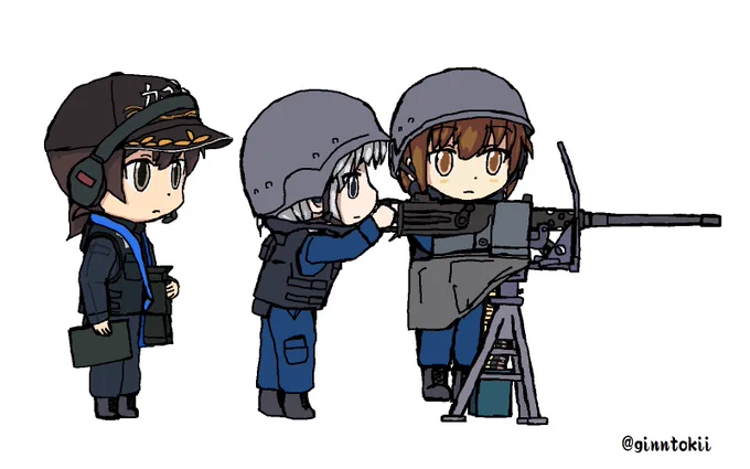 #銃を構える姿だけで10RT来たら強者12.7mm重機関銃 