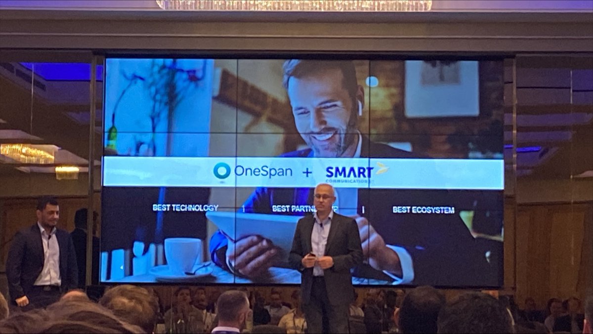 CCMInnovators's tweet photo. "Don’t blindly automate your paper-based processes…. Deliver a human-centric, digitally assisted process to build trust and increase customer adoption."
@onespan #SmartPartner #INNOVATE22 #GoldSponsor https://t.co/T4Fx5XxKM9