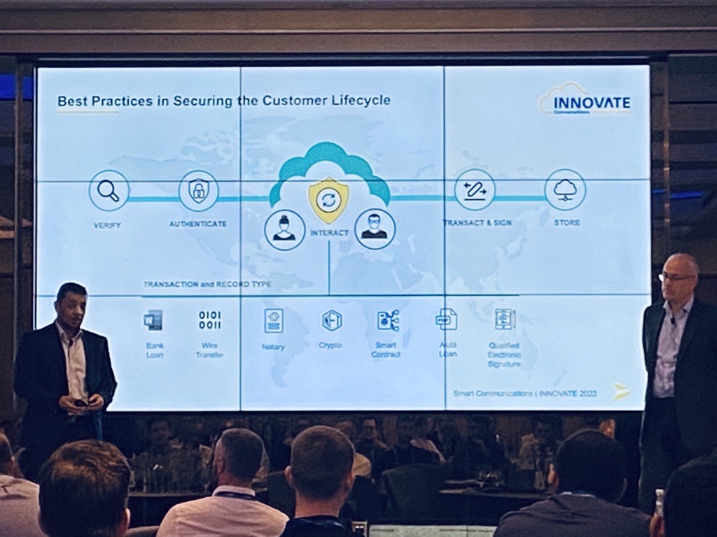 "Don’t blindly automate your paper-based processes…. Deliver a human-centric, digitally assisted process to build trust and increase customer adoption."
<a href="/onespan/">OneSpan</a> #SmartPartner #INNOVATE22 #GoldSponsor