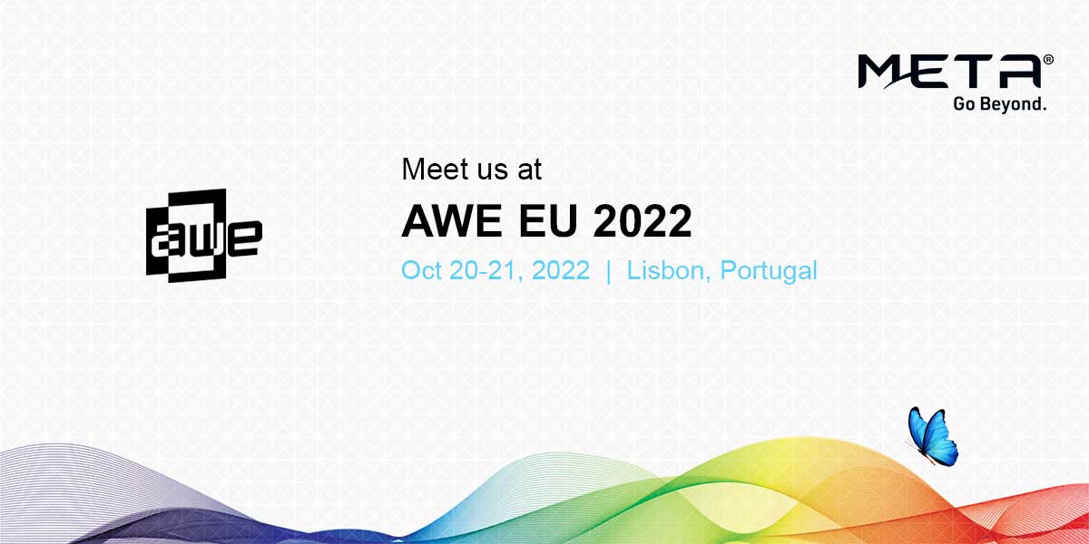 Join us at AWE EU 2022 and learn more about META’s ARfusion® lens casting and advanced highly functional materials solutions for augmented reality. Book a meeting with one of our team members here: bit.ly/3yzZ0JZ #AWE2022 #AR #MMAT #GoBeyond 🦋