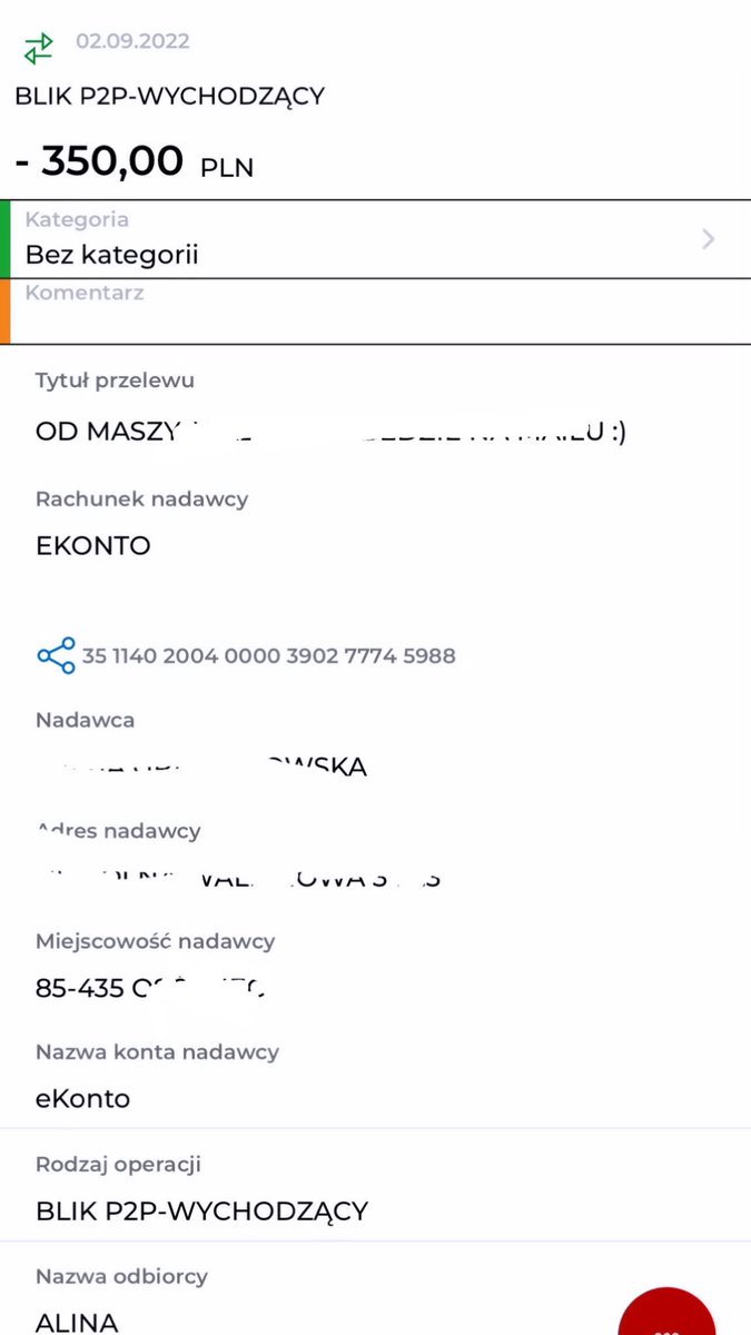 Apropo jeszcze tej afery z bielizna za której podobno „nie oddałam hajsu” to przeprosilam już dawno i już dawno oddałam hajs tylko się tym nie chwaliłam bo uwazalam temat  za zamknięty, jak widać dla niektórych nie jest wiec tutaj proszę bardzo załączam ss.