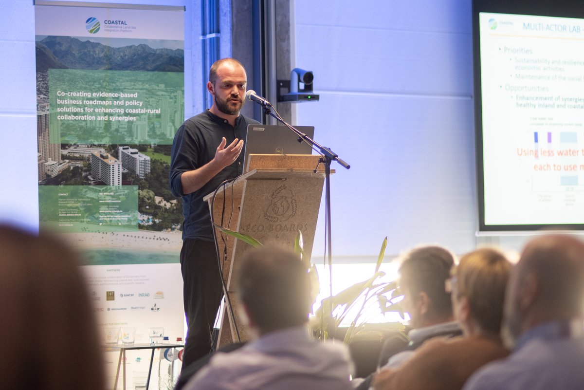 Benoit Othoniel, <a href="/INRAE_France/">INRAE</a>, discussed the main issues  &amp; challenges that affect the Charente River basin region in 🇫🇷. 

Key takeaways?
✅ There is a need to maintain the social fabric across the territory  &amp;
✅ to enhance synergies for healthy inland  &amp; coastal hydrosystems