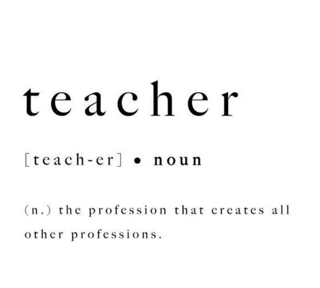 Thank you teachers. 🧡