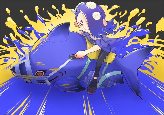 サメライドなフウカ#Splatoon3 #スプラトゥーン3 