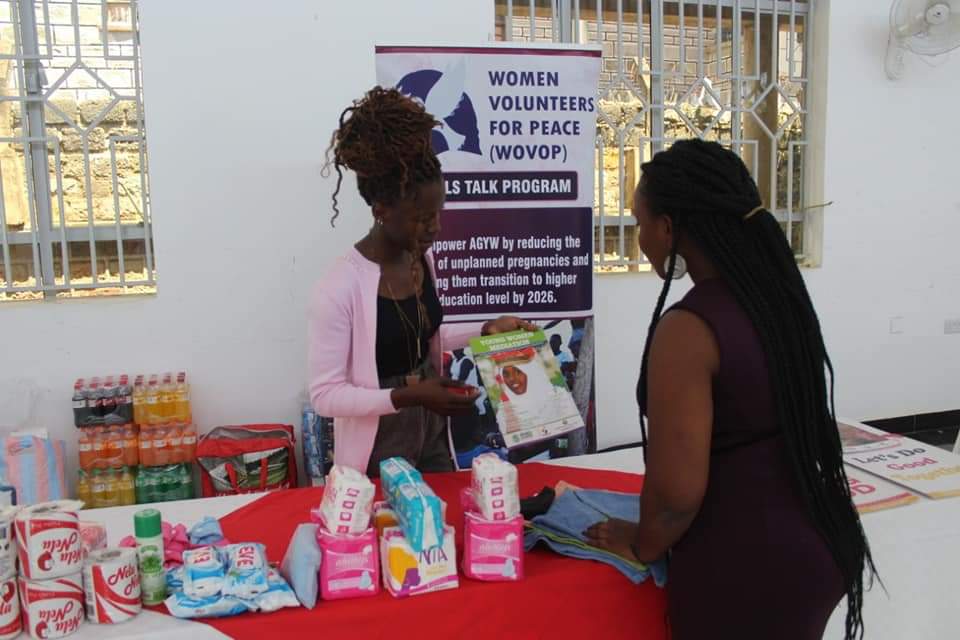WOVOP_org's tweet photo. Yesterday during the #IDG22 , we ran a mini Dignity-Kit-Dispensor that looked into showcasing and providing menstrual kits and body hygiene products for girls and young women as a gender transformative approach towards our peacebuiding .

Powered by @unoy_peace &amp; @GHAAtlanta https://t.co/YCEcbQfrss